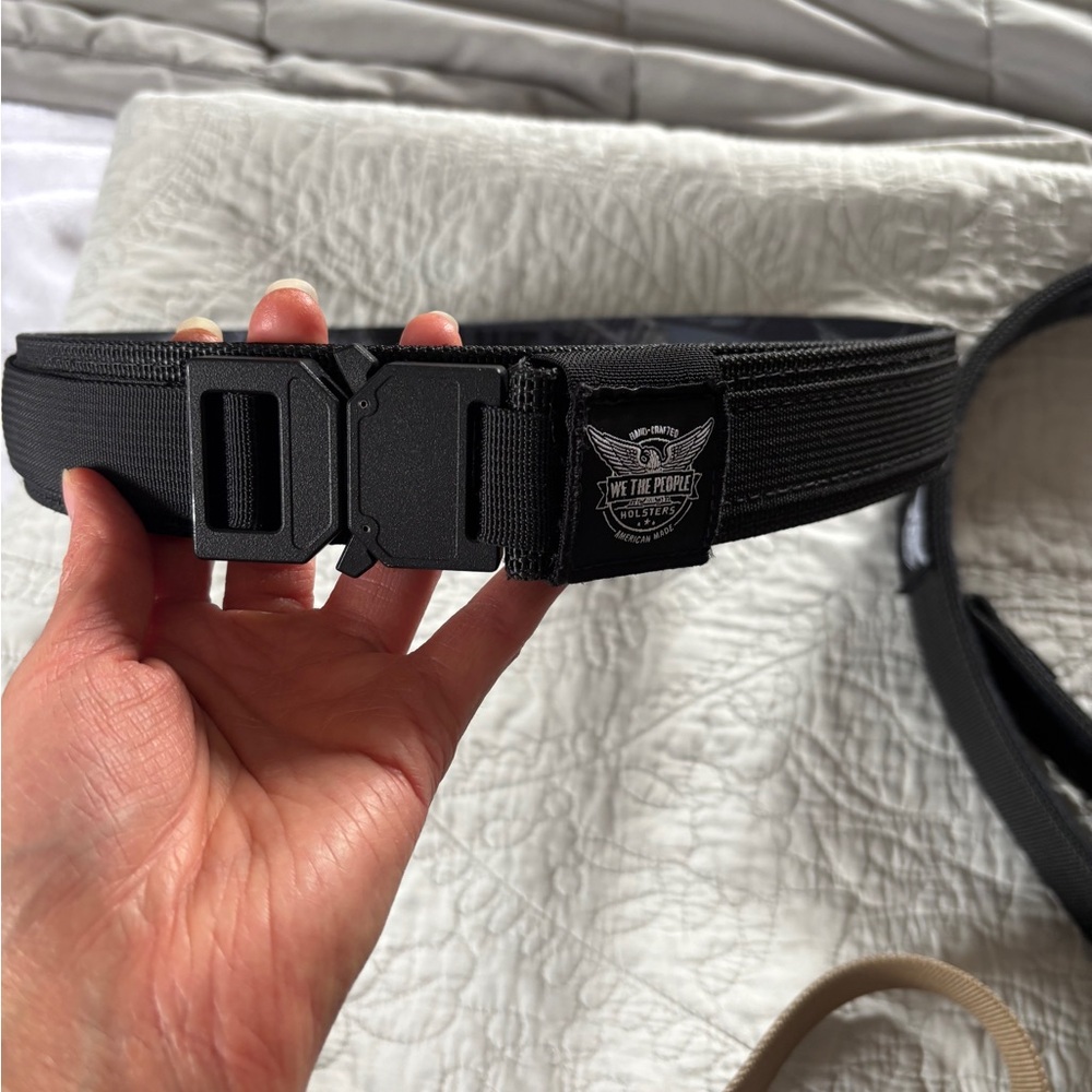 We the People Black Unisex Tactical Belt